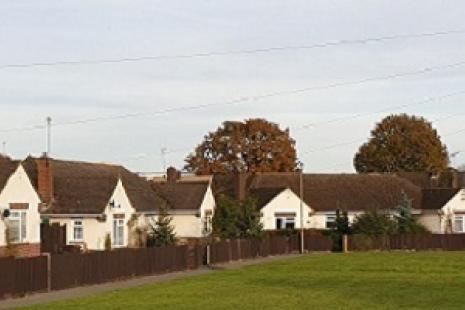 A photo of some houses